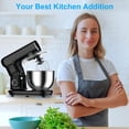 thumbnail image 7 of LINKChef Stand Mixer, 5.3 QT 6-Speed Tilt-Head Electric Stand Mixer, 3-In-1 Kitchen Mixer with Bowl, Dough Hook, Whisk and Beater, Black, 7 of 7