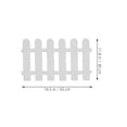 thumbnail image 2 of KONTONTY de Clôture Décorative en PVC Blanche pour Jardin Usage Extérieur, 2 of 8