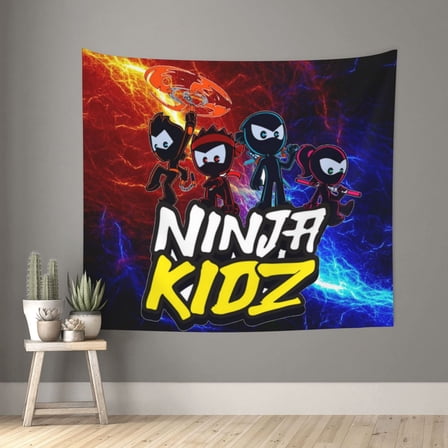 Ninja Kidz Tapestry 60 X 51 In Wall Hanging Tapestries Dorm Bedroom Decor Decorative Tapestry Soft Wall Blanket