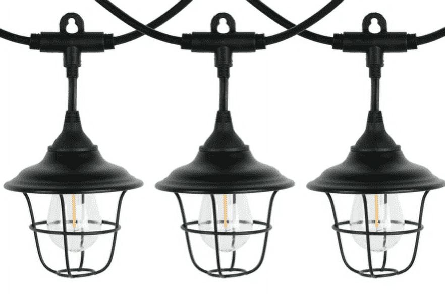 (2 pack) AutoDrive 120 Volts 10 Count Warm White LED Retro Metal Outdoor RV String Light