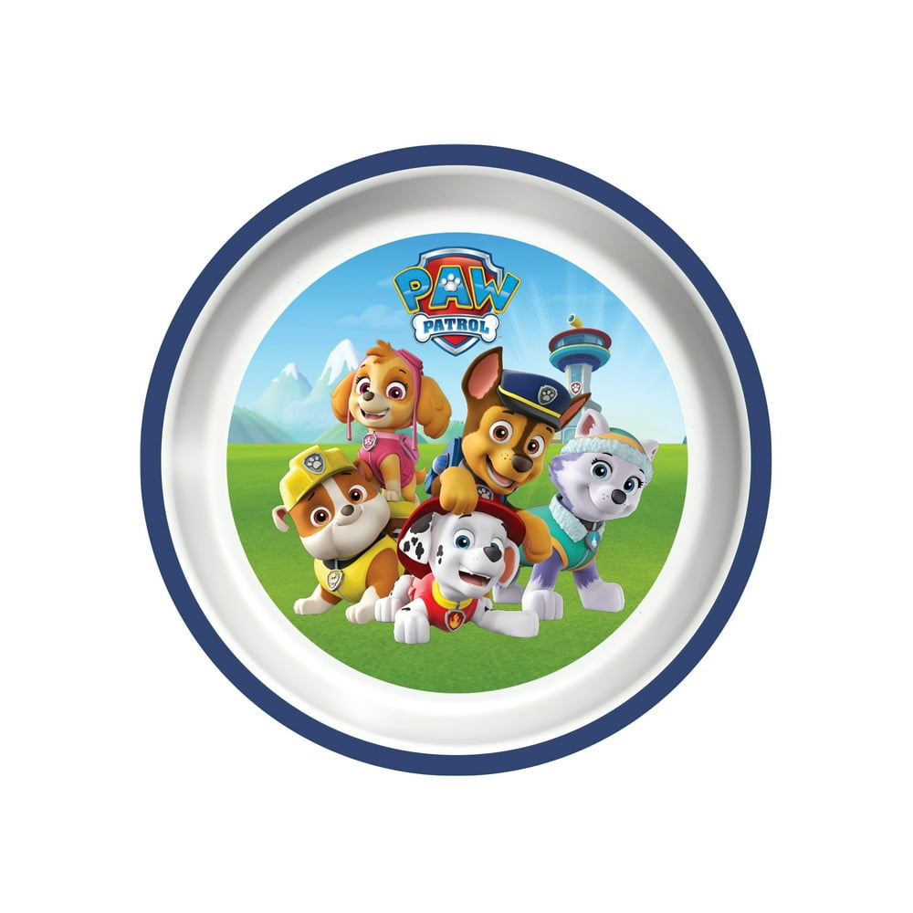 Playtex Mealtime Paw Patrol Plate for Boys, Blue, 1 Pk