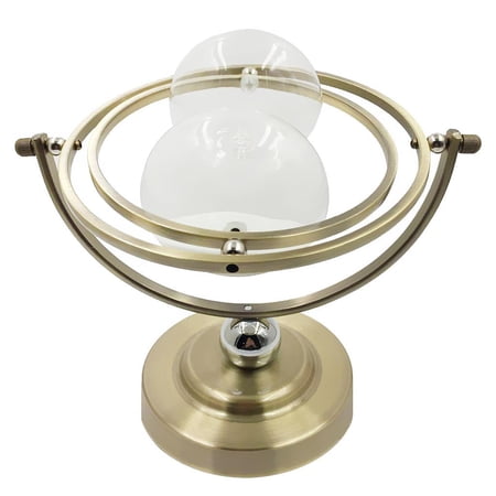 Axioma 15 Minute Metal Globe Rotating Hourglass Sand Timer Kitchen Clock Timing 2 Ring