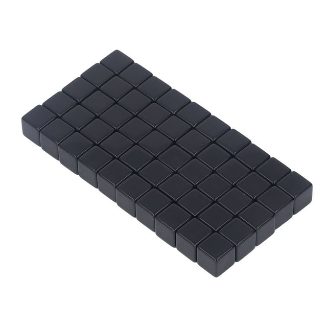Dados cuadrados lisos resistentes al agua 50 Uds dados pequeños para escribir en dados accesorio de enseñanza de números DIY para varios juegos interactivos