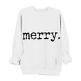 thumbnail image 2 of Craaazy Christmas Sweatshirt for Women Crewneck Long Sleeve Sweatshirts Casual Christmas Graphic Shirts Letter Printed Pullover Tops Gifts, 2 of 6