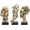 3 Pcs Gold, variant on prosfalt 3 Pcs Thinker Statue, Silence is Gold Abstract Art Figurine, No Hear No See No Speak Modern Home Resin Sculptures Decorative Objects Decor for Home Office Bookshelf Desktop(White), A-41