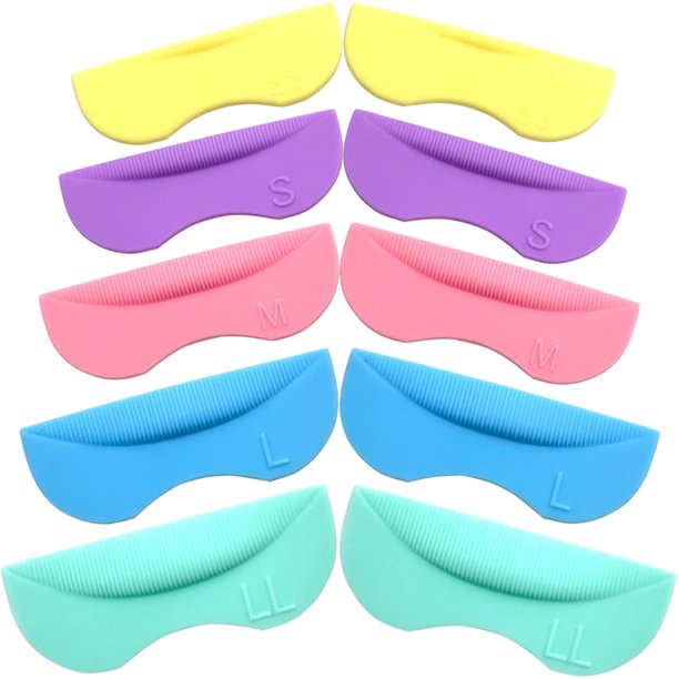 unbranded 5Pares De Accesorios Para Lifting De Pestañas En Silicona Con Ergonómico