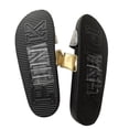 thumbnail image 2 of Victoria's Secret Pink Double Straps Slides Sandals Silver & Gold Logo Size Medium (7/8)  NWT, 2 of 2