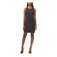 thumbnail image 1 of MSK Robe Fourreau Courte Sans Manches en Tricot Gris pour Femmes m, 1 of 1