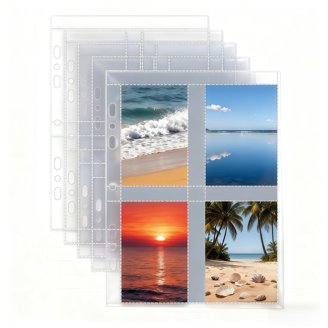 30 Pochettes Photos Pour Classeur 3 Anneaux - Format 4x6 (180 Photos) - MaxGear