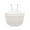 White, variant on Travelwant Eco-Friendly Colorful Imitation Rattan Wall Planter Flower Pot, Plastic