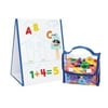EduKid Toys MAGNETIC TABLETOP EASEL 2 SIDED WHITE DRAWING BOARD & LETTERS