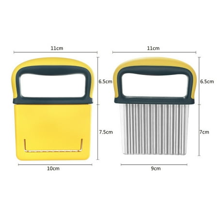 

Wavy Chopper Cutter Stainless Steel with Non-slip Handle for Potato Strip
