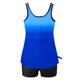 thumbnail image 4 of Trajes de baño tankini para mujer Trajes de baño de dos piezas con espalda de tiras y estampado conservador para mujer Traje de baño de dos piezas para mujer, 4 of 5