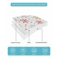 thumbnail image 4 of Full Size Quilt Bedding Set, Christmas Snowflakes Reversible Summer Quilt 3 Pieces, Red Yellow Gray Winter Snowy Lightweight Bedspreads Coverlets with 2 Pillow Shams for All Seasons, 4 of 5