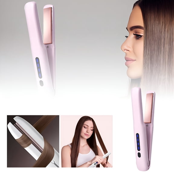 RAGUPEL Cordless Rechargeable Hair Straightener Styler Mini Portable Styling for All Hair Types Mini Hair Straightener