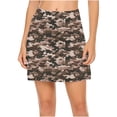 thumbnail image 3 of ZQGJB Womens Skorts with Pockets Tie Dye Printed Tummy Control Plus Size Skorts for Women High Waist Athletic Sports Inner Short Pants Skirt Casual Workout Shorts Khaki XL, 3 of 7