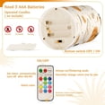 thumbnail image 5 of Yayeee Flameless Candles with Remote Flickering Battery Operated Multi Color Changing, Beige Fall Pumpkin, 5 of 7