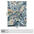 thumbnail image 4 of Orinice Flowers Petals Leaves Warm Lightweight Blanket Soft Fleece Blankets All Seasons Decor Cow Gifts 50x60in, 4 of 6