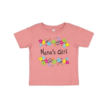 Inktastic Nanas Girl- Bright Flowers Girls Baby T-Shirt