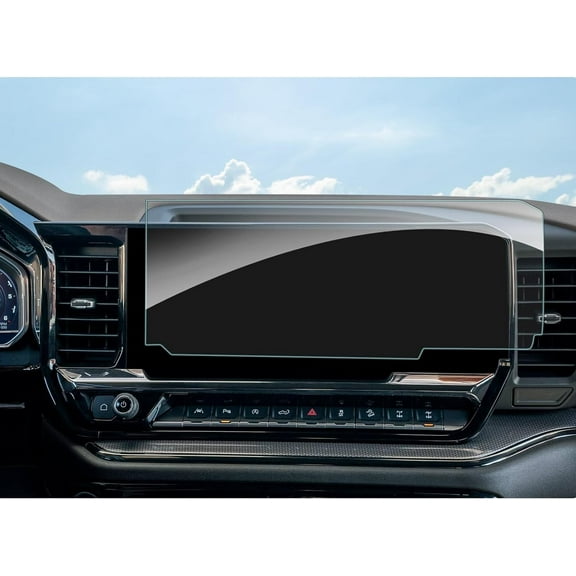 2024 2025 Chevy Silverado 1500 Screen Protector Matte 2022-2024 2025 Chevy Silverado Sierra 1500 2500HD 3500HD Accessories 13.4 inch Touch Screen Tempered Glass Anti Glare Smooth Screen Cover