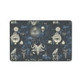 thumbnail image 7 of DouZhe Occult Gothic Skulls Eyes Rugs Doormat, Non-Slip Machine Washable Carpets Floor Door Mat , 36" x 24", 7 of 7