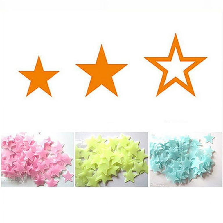 3D Glow in The Dark Stars, Ceiling Room Decor, 572 PCS – CasualObjects