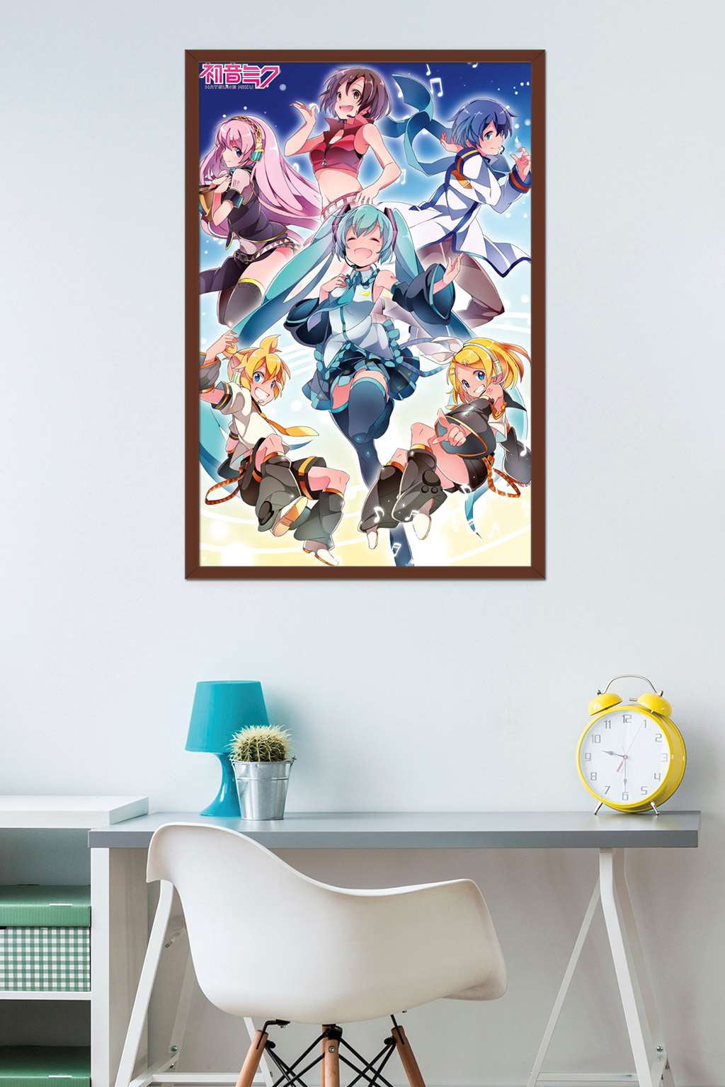 Hatsune Miku - Group Wall Poster, 22.375" x 34", Framed