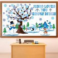 thumbnail image 1 of Decoraciones para tablones de anuncios de invierno, gistim, tema de invierno, 1 of 7