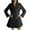 #0213-Black, variant on Ailaofu Women's Double Breasted Blazer Slim Dress Party Casual Coat