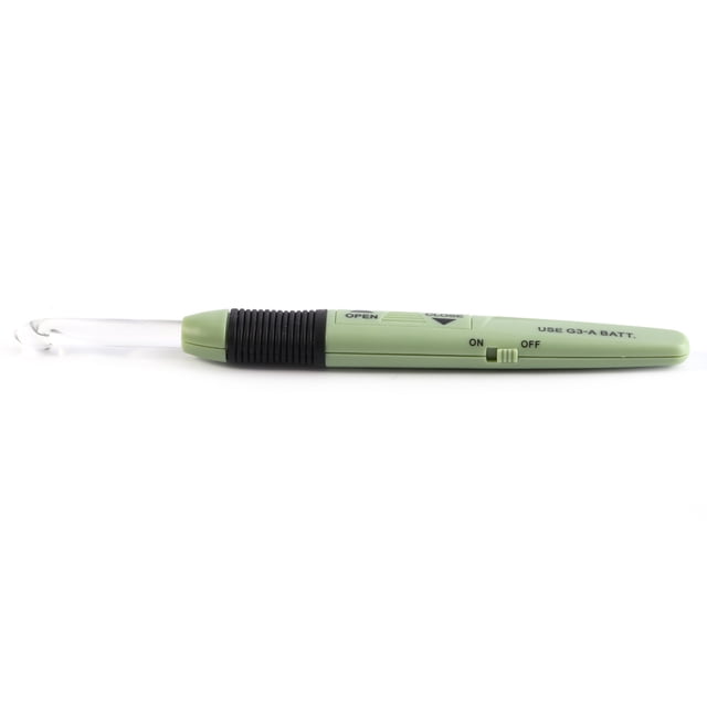 Gancho De Ganchillo Iluminado, Agujas De Tejer Con Gancho, Accesorios Para Herramientas De Costura, Crochet Lite Con Pilas Para Hilo De Color Oscuro, Agujas De Ganchillo Con Luz