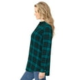 thumbnail image 3 of Woman Within Plus Size Classic Flannel Shirt, 3 of 6