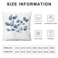 thumbnail image 6 of COMIO 2-Piece Short Plush Pillowcase Set (Universal 1) Navy Blue Botanica Pillowcase White, 6 of 6