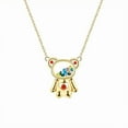 thumbnail image 2 of Floating CZ Bear Necklace Earrings Set for Women Gold Plated Sterling Silver Ginger Lyne Collection, 2 of 9