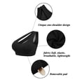 thumbnail image 5 of FANNYC Women's Seamless Sports Bra High Impact Yoga Bra Workout Running Bra Mesh Yarn Removable Padded Sports Bra Medium Support-One Shoulder, 5 of 6