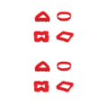 thumbnail image 2 of ZheElen 4piece Non-Stick Silicone Cake Mold Easy To Clean Flexible And Lightweight red 2Set, 2 of 6