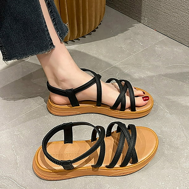 Female leather best sale sandals