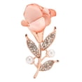 thumbnail image 2 of Broche Rose, Broche Rose Brillant Rétro Attrayant à la Mode pour la Datation, 2 of 8