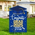 thumbnail image 2 of Class of 2025 Graduation Yard Sign - 2D Flat, Red & Golden "Congrats Grad" Lawn Decoration, Durable Plastic, Easy Install, Outdoor Graduation Party Celebration Accessory, 2 of 9