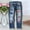 Blue 1, variant on Jeans Star Striped Patch Jeans Distressed Jeans For Women Jeans For Women Trendy Embroidered Jeans For Women 4th Of July Ripped Jeans For Women Black S