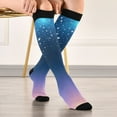 thumbnail image 5 of joogoo Starry Blue Gradient Stars Socks Women Men Knee High Sock, 5 of 8