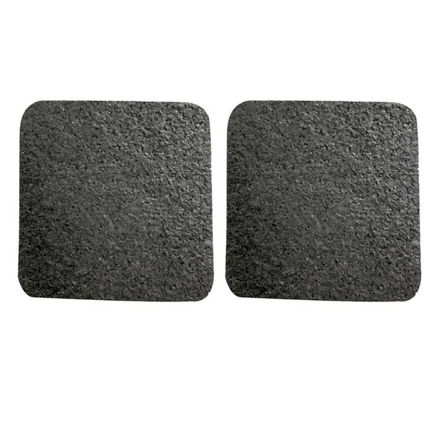 2 alfombrilla absorbente de golpes engrosada para cinta de correr - Negro Sunnimix Tapetes de cinta de correr
