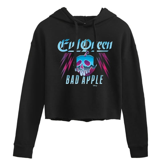Disney Villains - Evil Queen Bad Apple - Juniors Cropped Pullover Hoodie