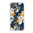 thumbnail image 1 of Navy and Gold Peony and Blossom Flower Case for iPhone 13,Aesthetic Colourful Floral Pattern Soft TPU Full Cover Case, 1 of 5
