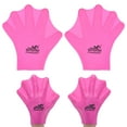 thumbnail image 1 of Uxcell 1 Par de Guantes de Natación de Silicona Guantes de Natación con Dedos Palmeados Tipo Rana Entrenamiento de Natación Mediano, 1 of 1