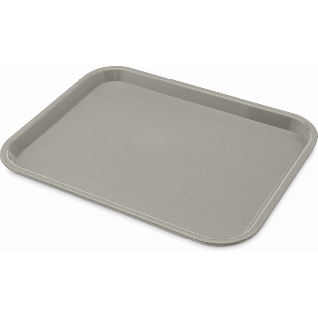 Carlisle CT101423 Café Standard Cafeteria / Fast Food Tray, 10" x 14", Gray