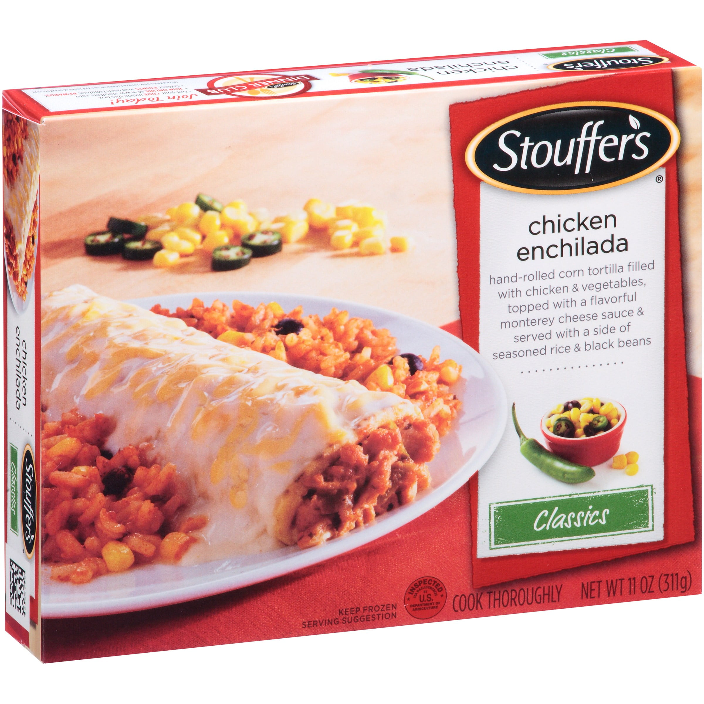 STOUFFER'S CLASSICS Chicken Enchilada 11 oz. Box