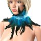 thumbnail image 4 of Moda victoriana cuello de s naturales gargantilla cuello Warp Shrug bufanda Azul Jinwen Envoltura de cuello gótica, 4 of 8