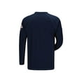thumbnail image 2 of Bulwark Iq Series Long Sleeve Henley - Cat2 - Qt20-Dark Blue-Regular-S, 2 of 4