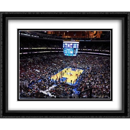 Wells Fargo Center 2x Matted 34x28 Large Black Ornate Framed Art Print from the Stadium Series