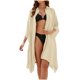 thumbnail image 1 of Conjunto de Bikini de Mujer Estilo de Camisa Suelta Cardigan Blusa de Humo Cubierta, Estampado de Poliéster para la Piscina de Playa Y Vacaciones de Verano, 1 of 9